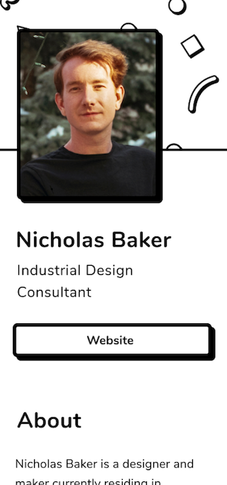 Speaker Page Template